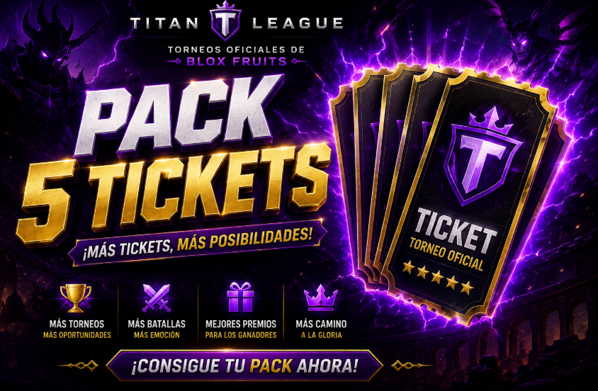 PACK 5 TICKETS